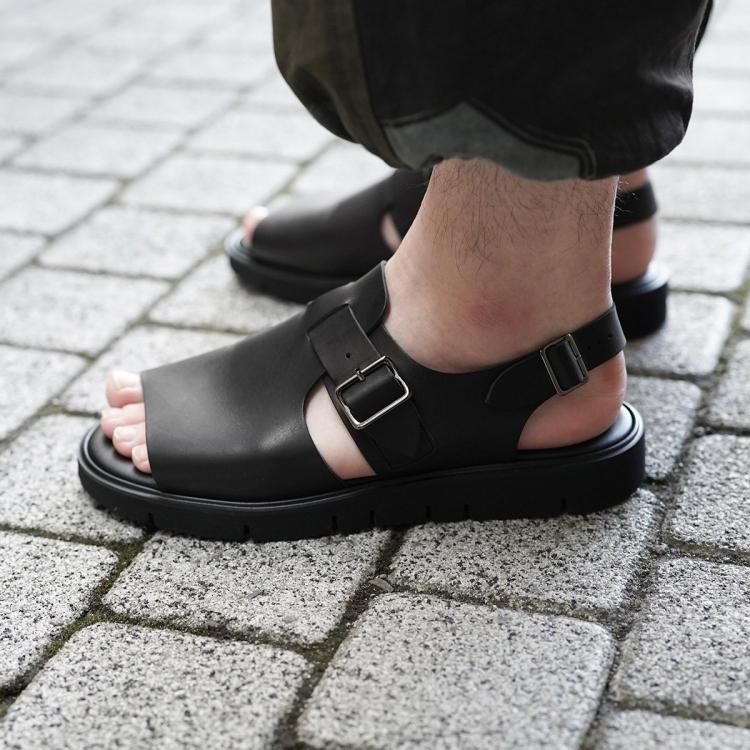 フットザコーチャー foot the coacher レザーサンダル オープン フットザコーチャー foot the coacher レザーサンダル オープン