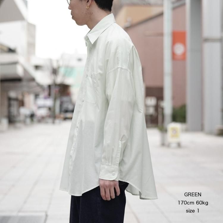 マーカウェア MARKAWARE 24ss ロングテントシャツ LONG TENT SHIRT 