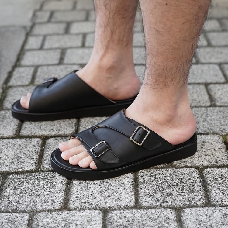 フットザコーチャー foot the coacher 24ss レザースライド