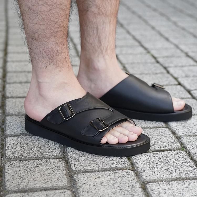 フットザコーチャー foot the coacher 24ss レザースライド