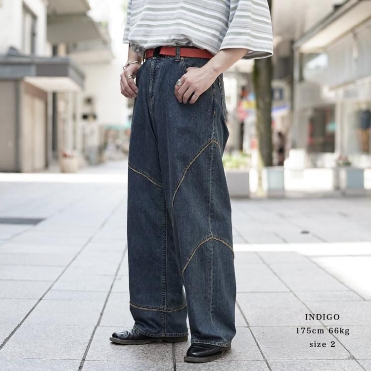 ジエダ JieDa 24AW ディストーテッドデニムパンツ DISTORTED ジエダ JieDa 24AW ディストーテッドデニムパンツ DISTORTED