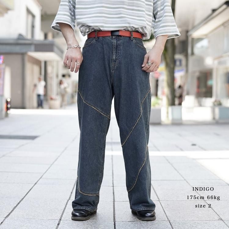 ジエダ JieDa 24AW ディストーテッドデニムパンツ DISTORTED ジエダ JieDa 24AW ディストーテッドデニムパンツ DISTORTED