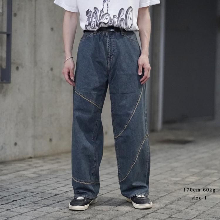 ジエダ JieDa 24AW ディストーテッドデニムパンツ DISTORTED ジエダ JieDa 24AW ディストーテッドデニムパンツ DISTORTED