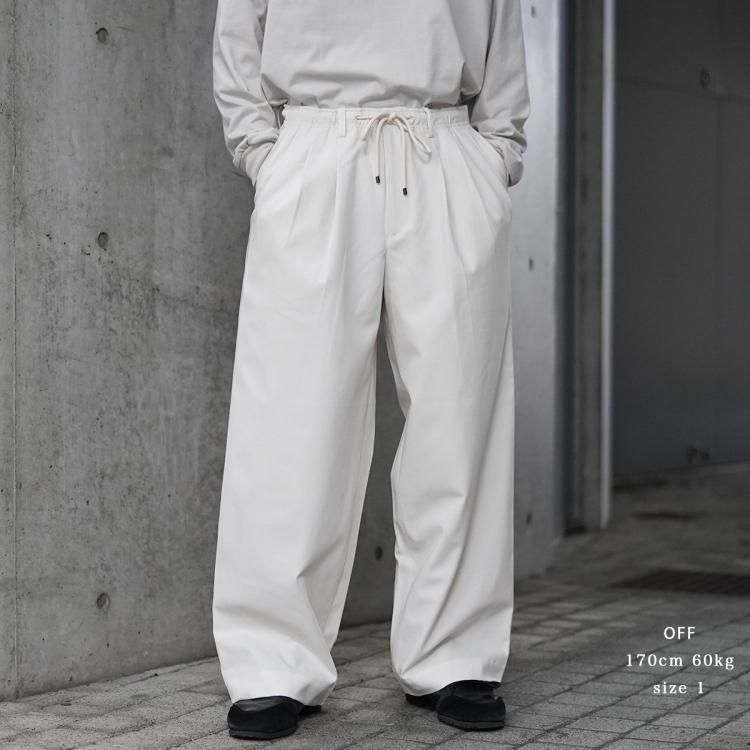 マーカウェア MARKAWARE 24ss トリプルプリーテッドイージー マーカウェア MARKAWARE 24ss トリプルプリーテッドイージー