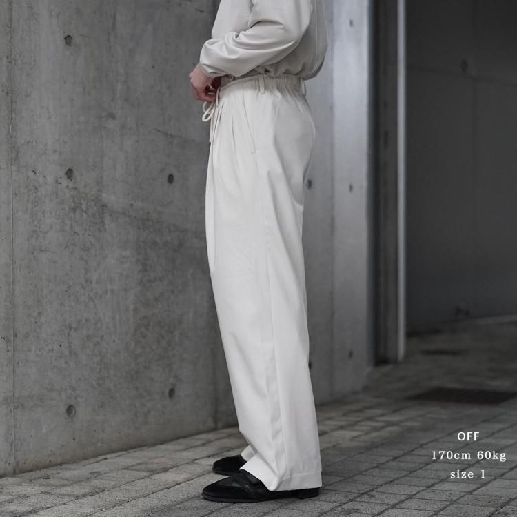 マーカウェア MARKAWARE 24ss トリプルプリーテッドイージー マーカウェア MARKAWARE 24ss トリプルプリーテッドイージー