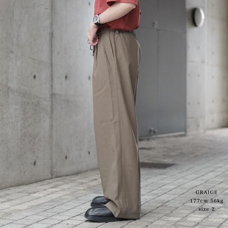 マーカウェア MARKAWARE 24ss トリプルプリーテッドイージー マーカウェア MARKAWARE 24ss トリプルプリーテッドイージー