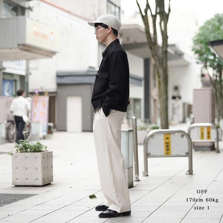 マーカウェア MARKAWARE 24ss トリプルプリーテッドイージー マーカウェア MARKAWARE 24ss トリプルプリーテッドイージー
