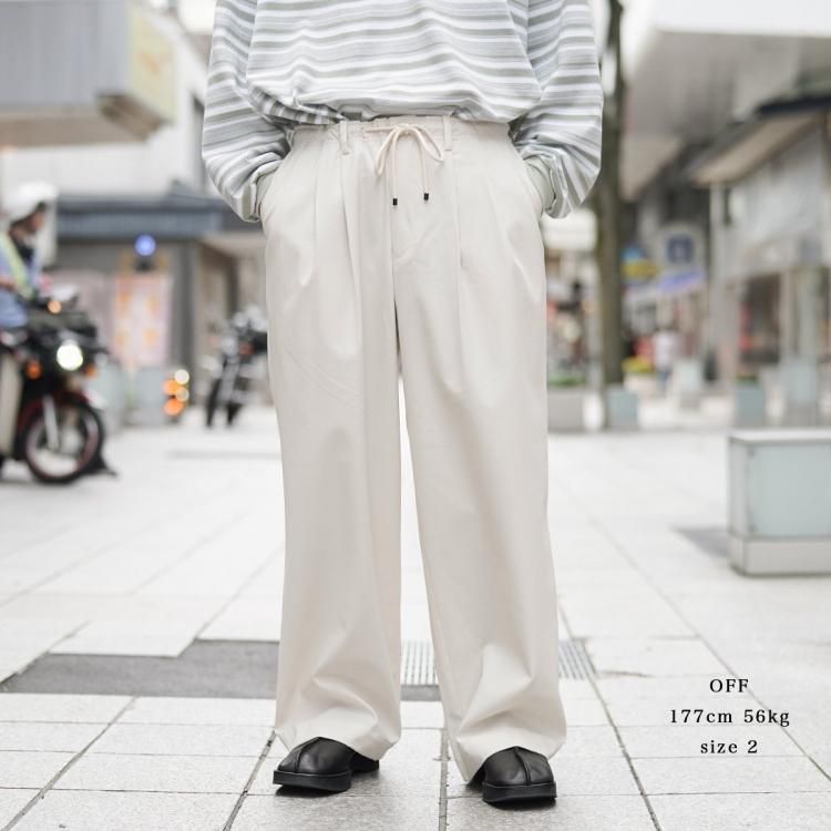 マーカウェア MARKAWARE 24ss トリプルプリーテッドイージー マーカウェア MARKAWARE 24ss トリプルプリーテッドイージー