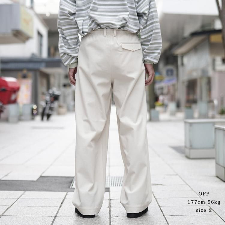 マーカウェア MARKAWARE 24ss トリプルプリーテッドイージー マーカウェア MARKAWARE 24ss トリプルプリーテッドイージー