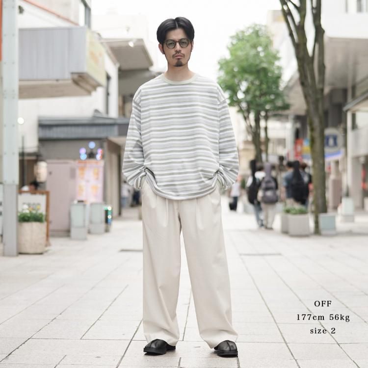 マーカウェア MARKAWARE 24ss トリプルプリーテッドイージー マーカウェア MARKAWARE 24ss トリプルプリーテッドイージー