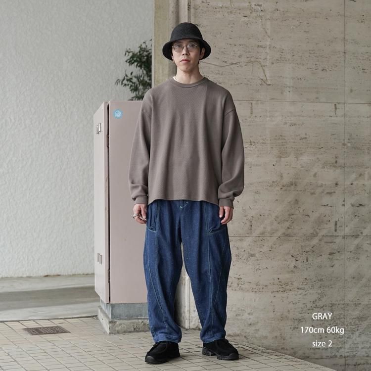 ポリプロイド POLYPLOID 24AW ハニカムサーマルオーバーサイズ ポリプロイド POLYPLOID 24AW ハニカムサーマルオーバーサイズ