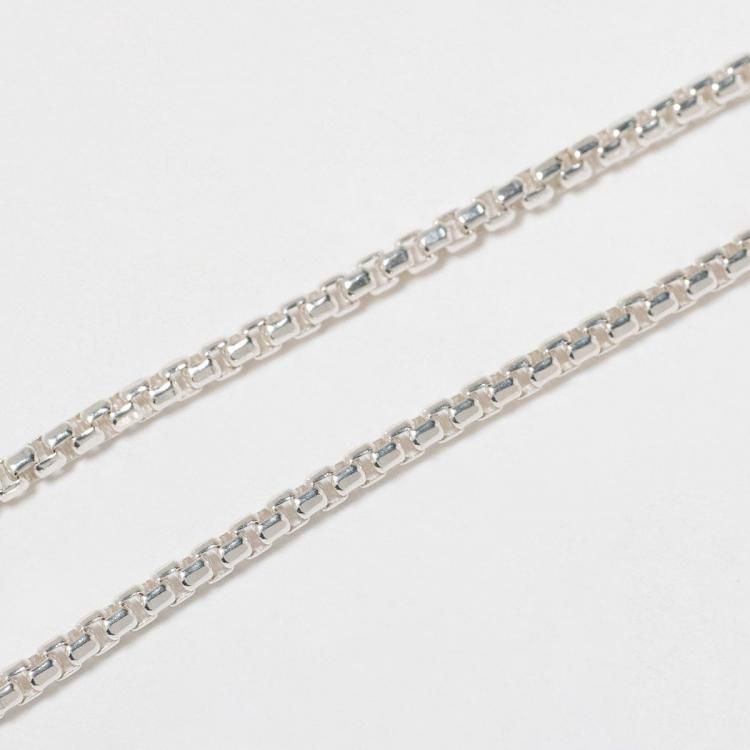 ジェロクリスト Gerochristo ボックスチェーンネックレス シルバー