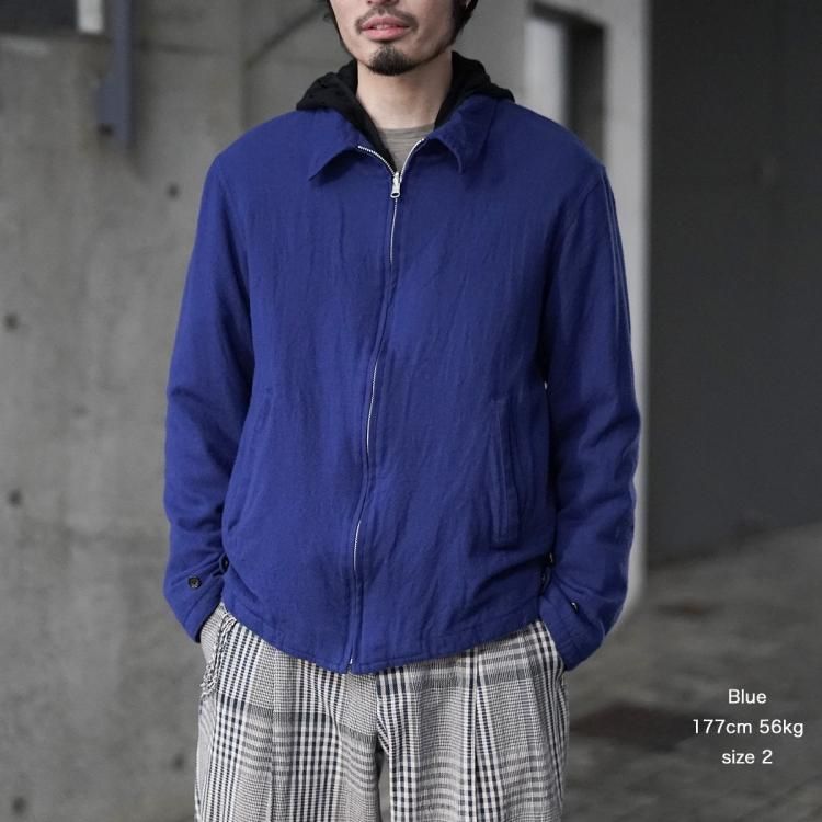 コッキ KHOKI 24aw ウォッシュドウールジップアップジャケット コッキ KHOKI 24aw ウォッシュドウールジップアップジャケット