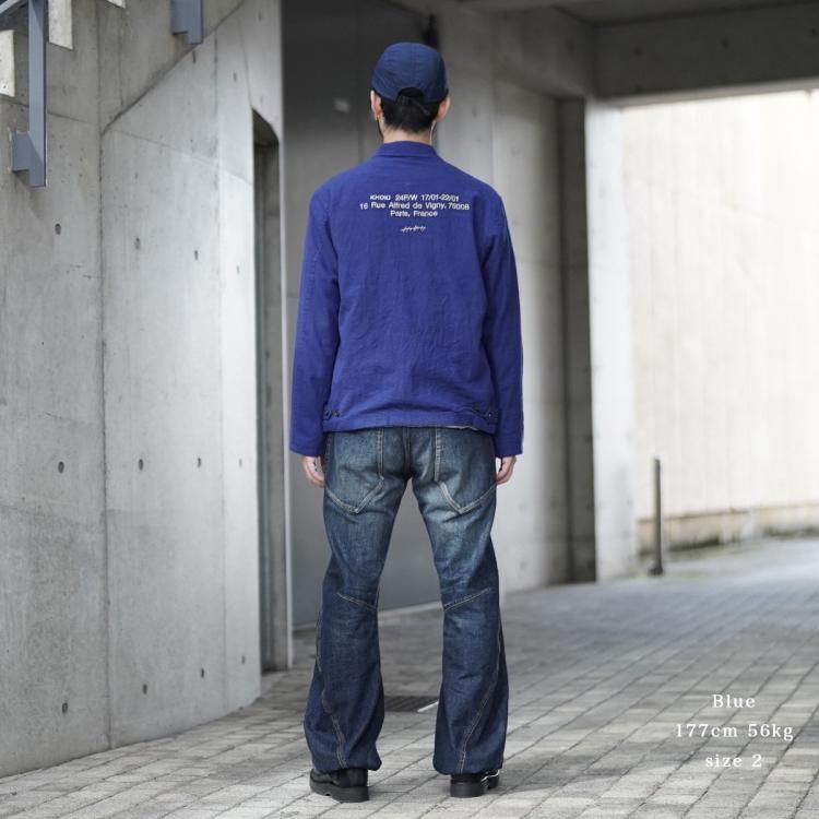 コッキ KHOKI 24aw ウォッシュドウールジップアップジャケット コッキ KHOKI 24aw ウォッシュドウールジップアップジャケット