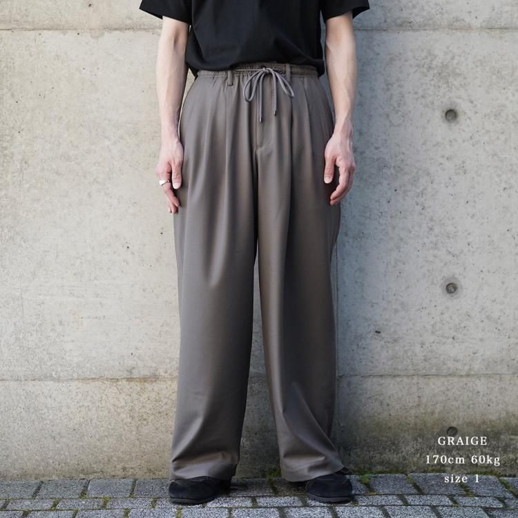 マーカウェア MARKAWARE 24aw トリプルプリーテッドイージー マーカウェア MARKAWARE 24aw トリプルプリーテッドイージー