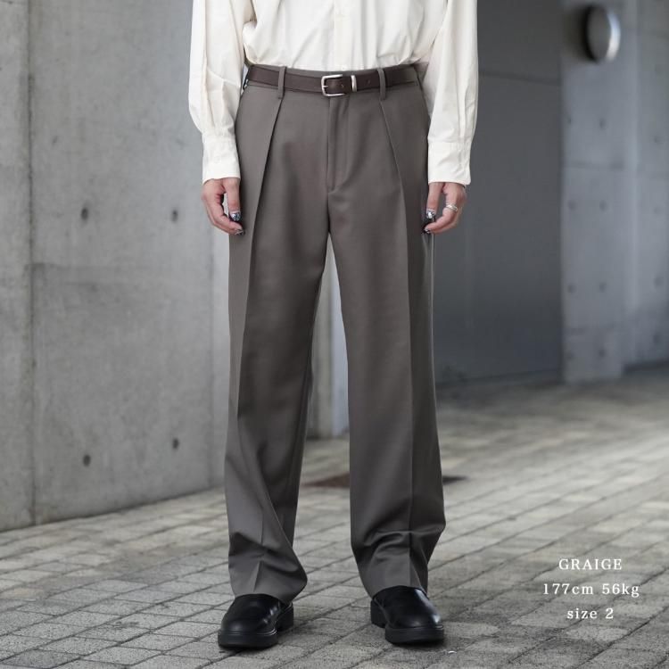 マーカウェア MARKAWARE 24aw ワンタックテーパードトラウザー マーカウェア MARKAWARE 24aw ワンタックテーパードトラウザー