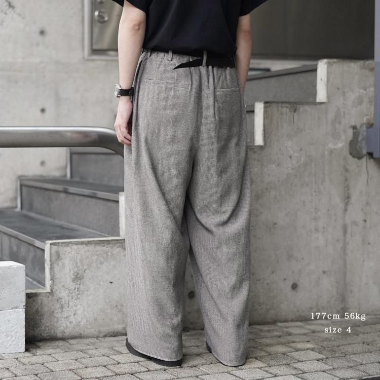 ノノット nonnotte 24AW ドレーピングクロッチボックスプリーツ