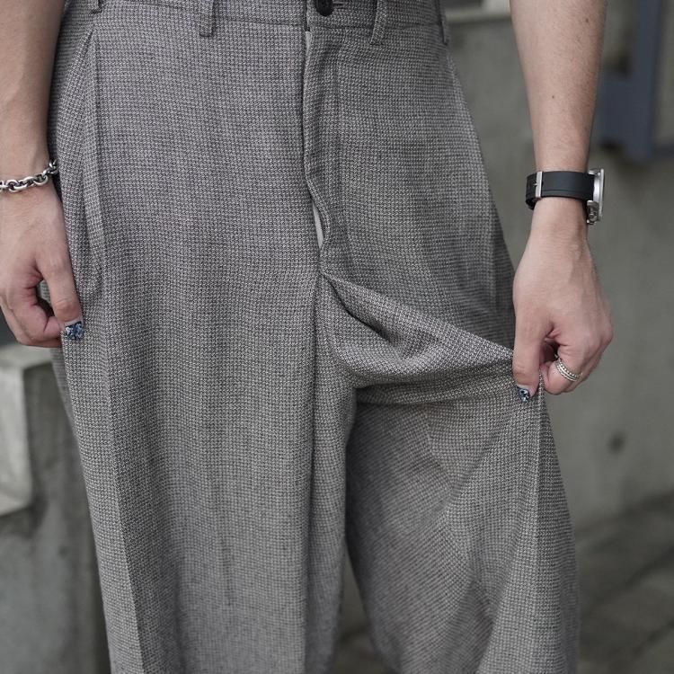 ノノット nonnotte 24AW ドレーピングクロッチボックスプリーツ ノノット nonnotte 24AW ドレーピングクロッチボックスプリーツ