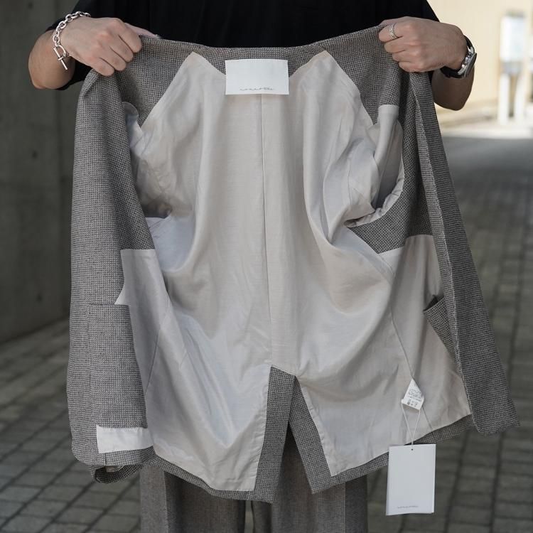 ノノット nonnotte 24AW ドレーピングノーカラーエヌジャケット ノノット nonnotte 24AW ドレーピングノーカラーエヌジャケット