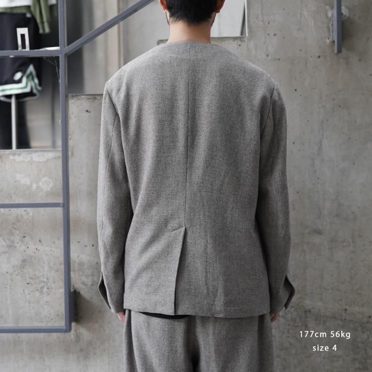 ノノット nonnotte 24AW ドレーピングノーカラーエヌジャケット