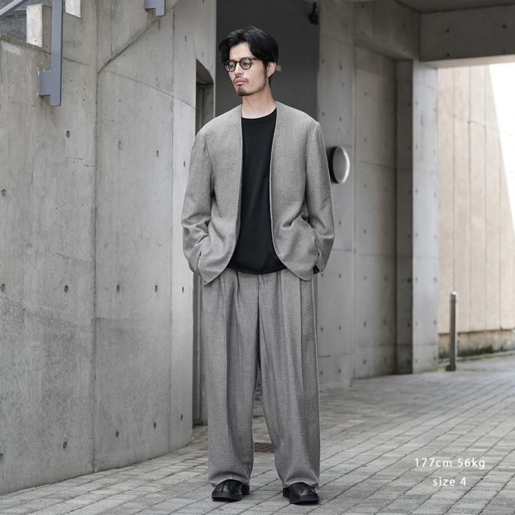 ノノット nonnotte 24AW ドレーピングノーカラーエヌジャケット