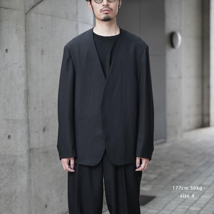 ノノット nonnotte 24AW ドレーピングノーカラーエヌジャケット ノノット nonnotte 24AW ドレーピングノーカラーエヌジャケット