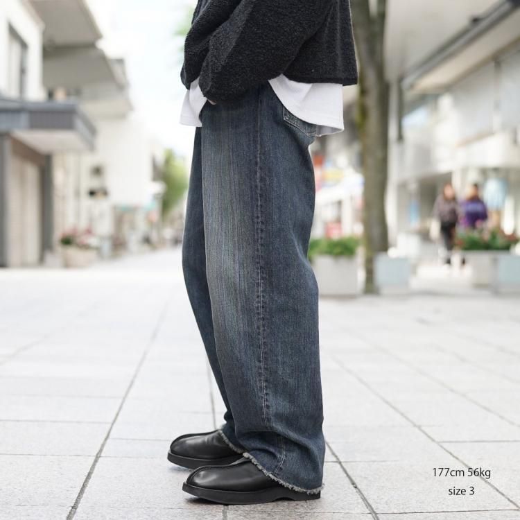 パラトレイト paratrait 24aw レインボーノイズデニムパンツ パラトレイト paratrait 24aw レインボーノイズデニムパンツ