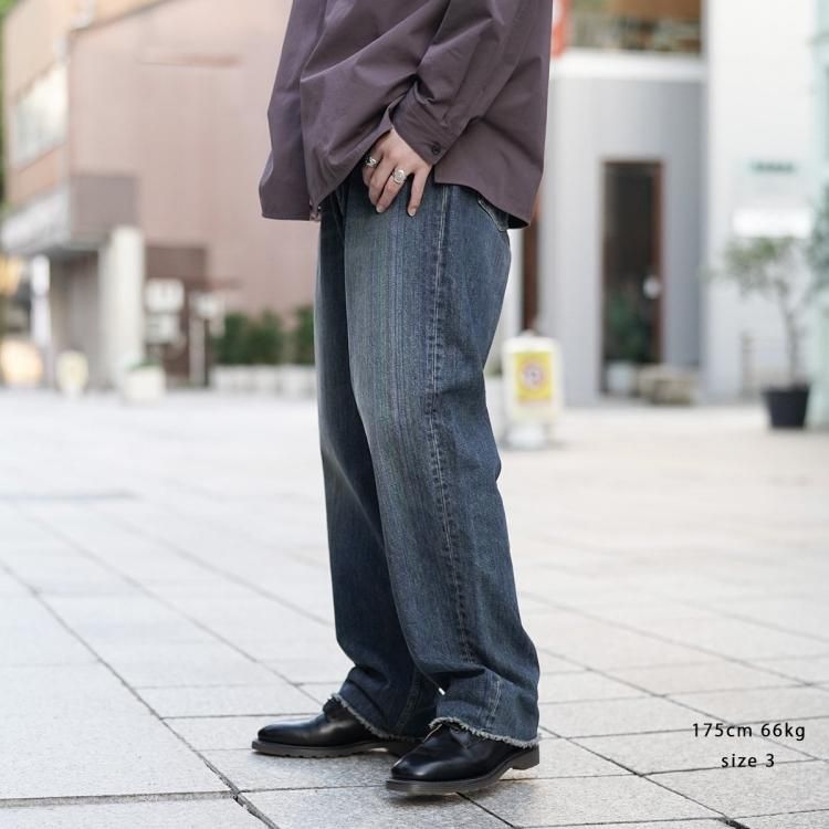 パラトレイト paratrait 24aw レインボーノイズデニムパンツ パラトレイト paratrait 24aw レインボーノイズデニムパンツ