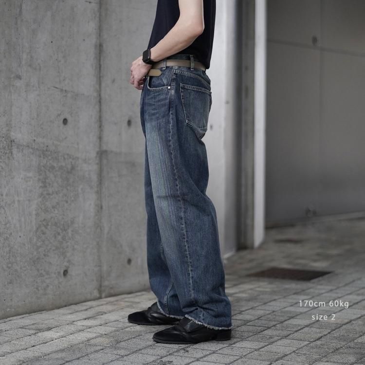 パラトレイト paratrait 24aw レインボーノイズデニムパンツ パラトレイト paratrait 24aw レインボーノイズデニムパンツ