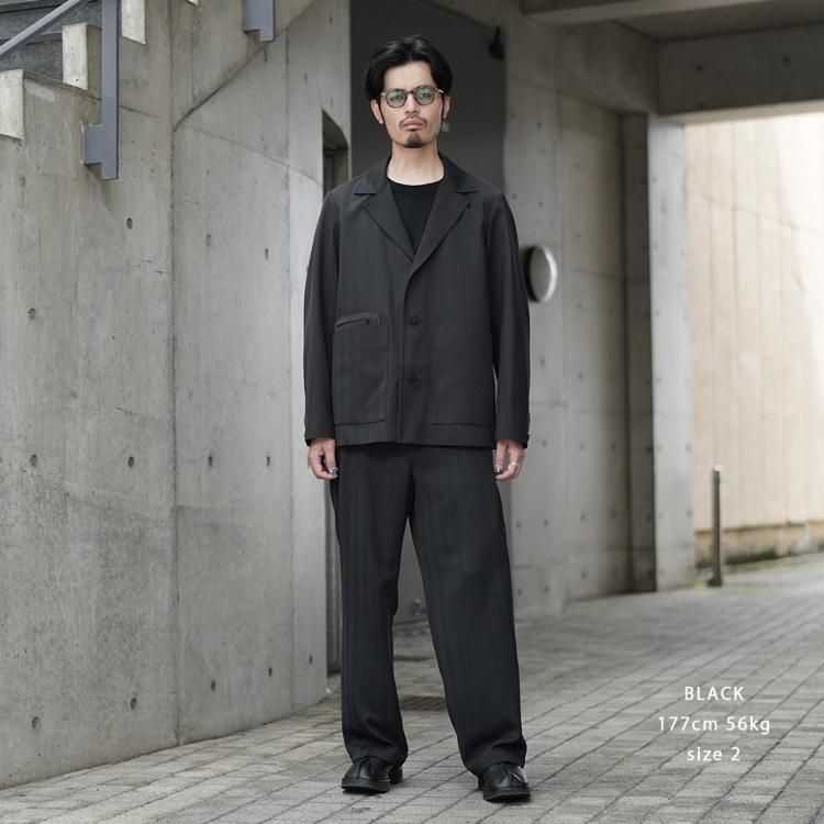 パラトレイト paratrait 24aw ヘリンボーンストーキングパンツ