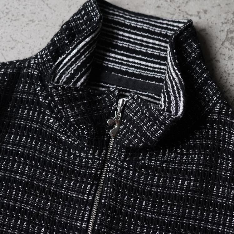 ジエダ JieDa 24AW チェーンステッチニットジップカーディガン ジエダ JieDa 24AW チェーンステッチニットジップカーディガン