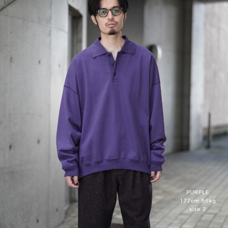 マーカウェア MARKAWARE 24aw ポロカラーヒュージスウェット