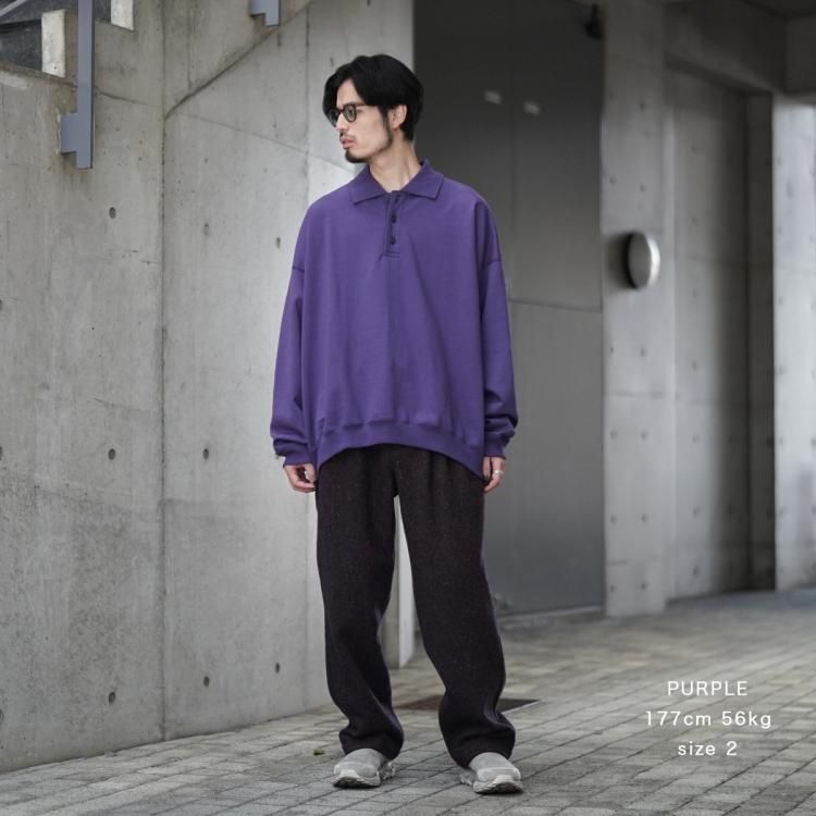 マーカウェア MARKAWARE 24aw ポロカラーヒュージスウェット マーカウェア MARKAWARE 24aw ポロカラーヒュージスウェット