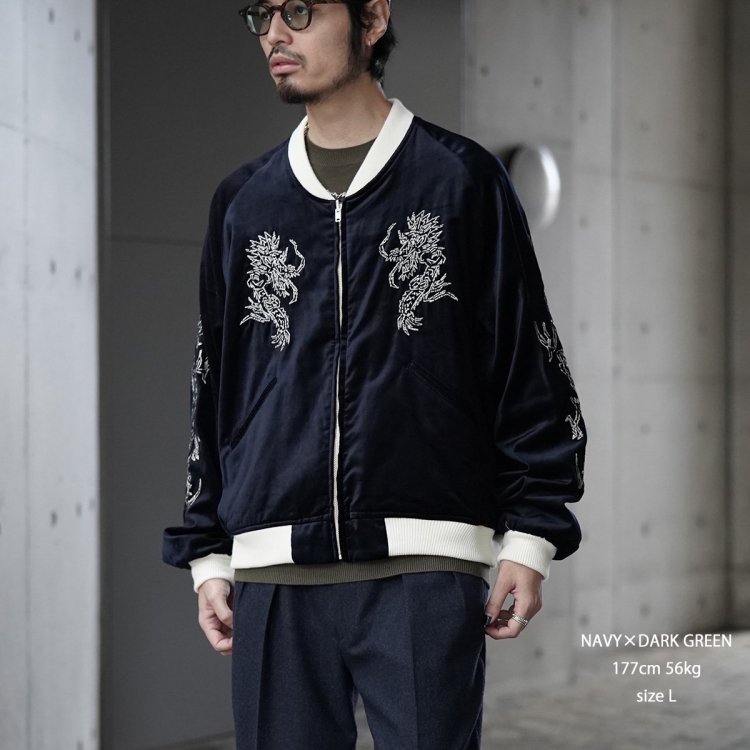 サスクワァッチファブリックス Sasquatchfabrix. 24aw イーストエンドドラゴンスーベニアジャケット “EASTEND DRAGON”  SOUVENIR JACKET