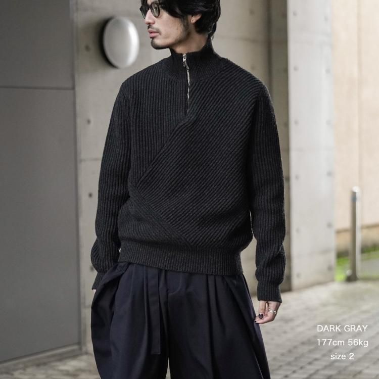 ジエダ JieDa 24AW ハーフジップニット HALF ZIP KNIT ジエダ JieDa 24AW ハーフジップニット HALF ZIP KNIT
