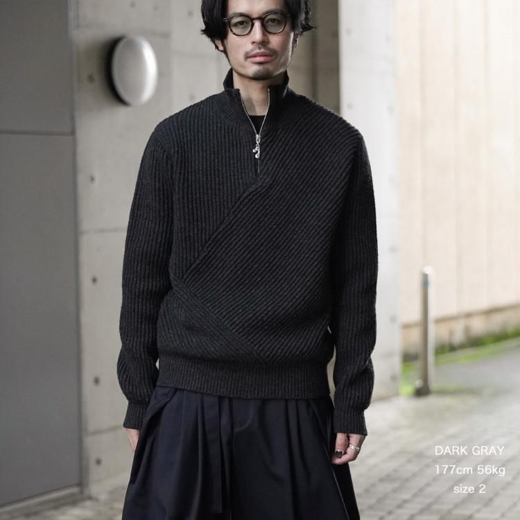 ジエダ JieDa 24AW ハーフジップニット HALF ZIP KNIT ジエダ JieDa 24AW ハーフジップニット HALF ZIP KNIT