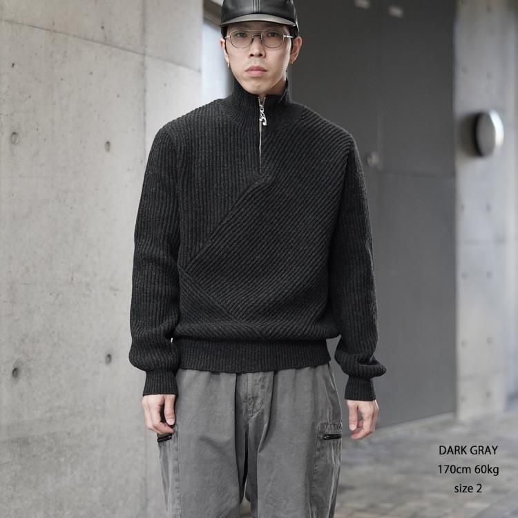 ジエダ JieDa 24AW ハーフジップニット HALF ZIP KNIT ジエダ JieDa 24AW ハーフジップニット HALF ZIP KNIT