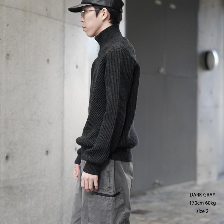 ジエダ JieDa 24AW ハーフジップニット HALF ZIP KNIT