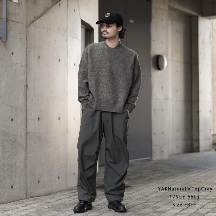 ノノット nonnotte 24AW スリットクルーネックプルオーバー Slit