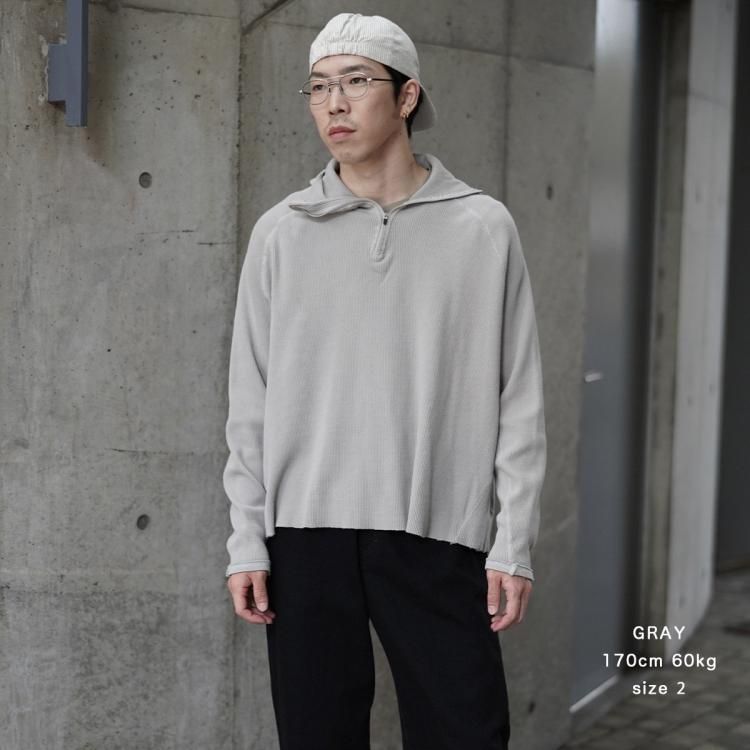 サンドウォーター SandWaterr 24aw オーガナイズドハーフジップ サンドウォーター SandWaterr 24aw オーガナイズドハーフジップ