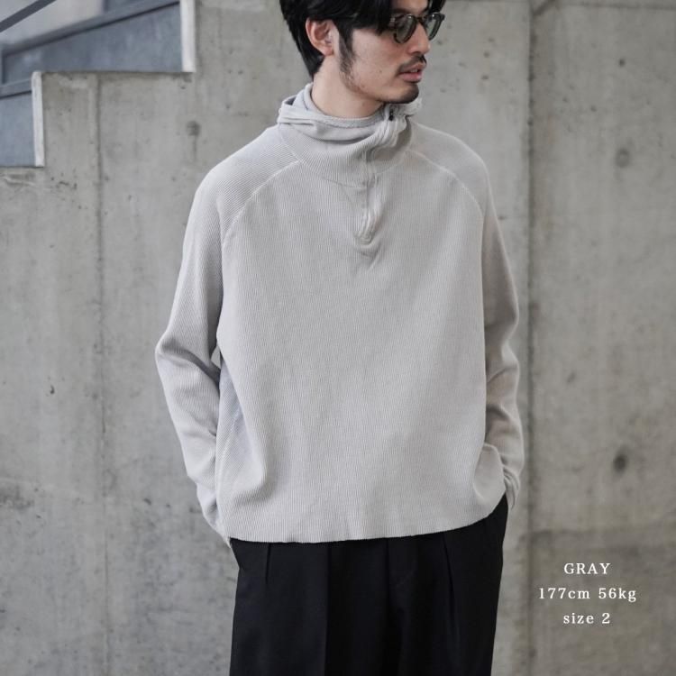 サンドウォーター SandWaterr 24aw オーガナイズドハーフジップ