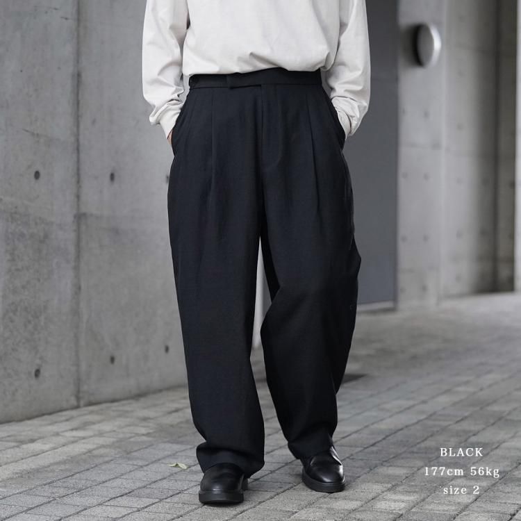 マーカ marka 24aw オフィサーパンツ2タックワイド OFFICER マーカ marka 24aw オフィサーパンツ2タックワイド OFFICER
