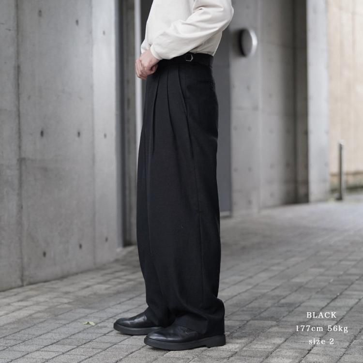 マーカ marka 24aw オフィサーパンツ2タックワイド OFFICER マーカ marka 24aw オフィサーパンツ2タックワイド OFFICER