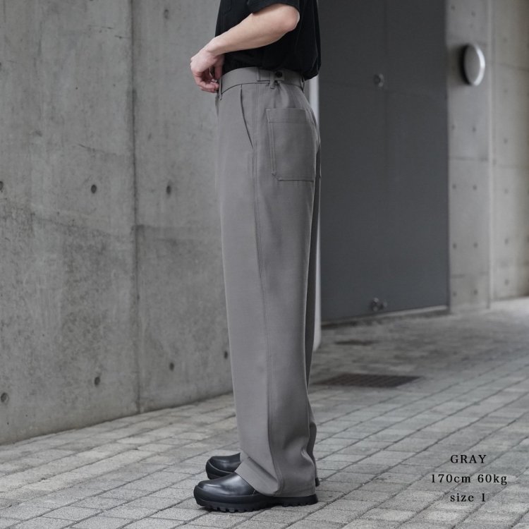 マーカウェア MARKAWARE 24aw ワイドカーペンタートラウザー サバイバルクロス WIDE CARPENTER TROUSERS  (ORGANIC WOOL SURVIVAL CLOTH)