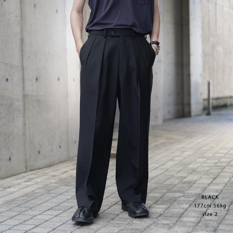 MARKAWARE ウールサバイバルクロス ストレート トラウザー