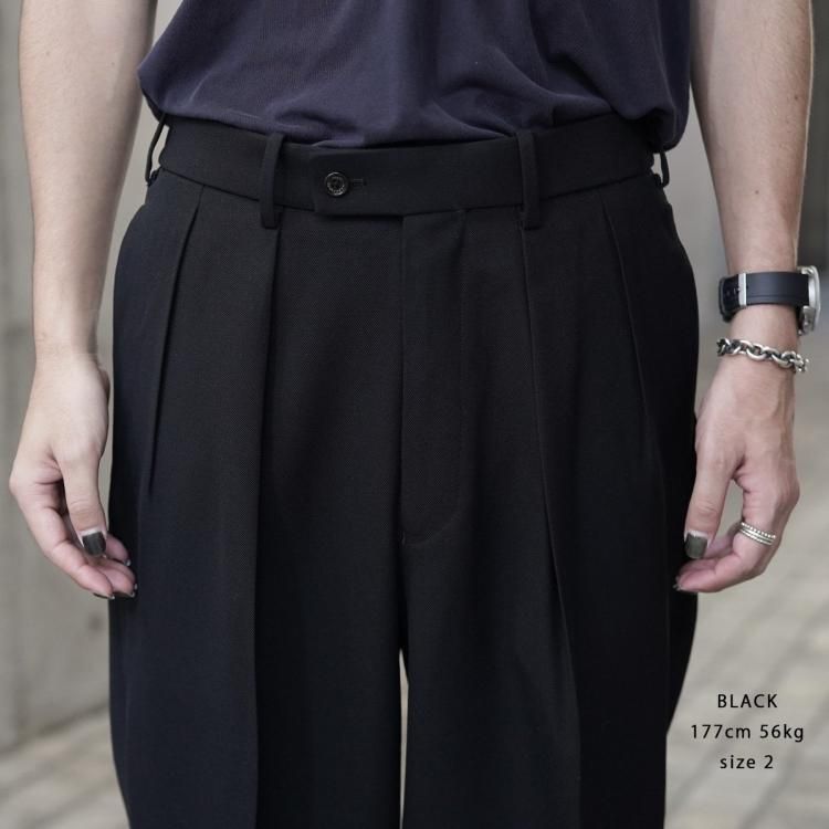 マーカウェア MARKAWARE 24aw ダブルプリーツドトラウザー マーカウェア MARKAWARE 24aw ダブルプリーツドトラウザー