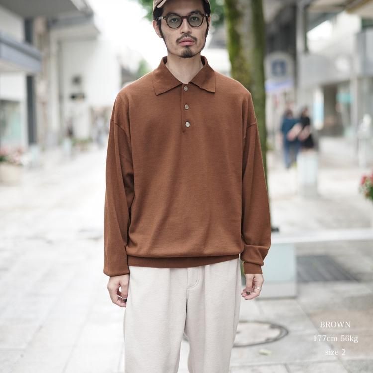 ネイキッドゲージ nakedgauge 24aw ニットポロシャツ 80 POLO ネイキッドゲージ nakedgauge 24aw ニットポロシャツ 80 POLO