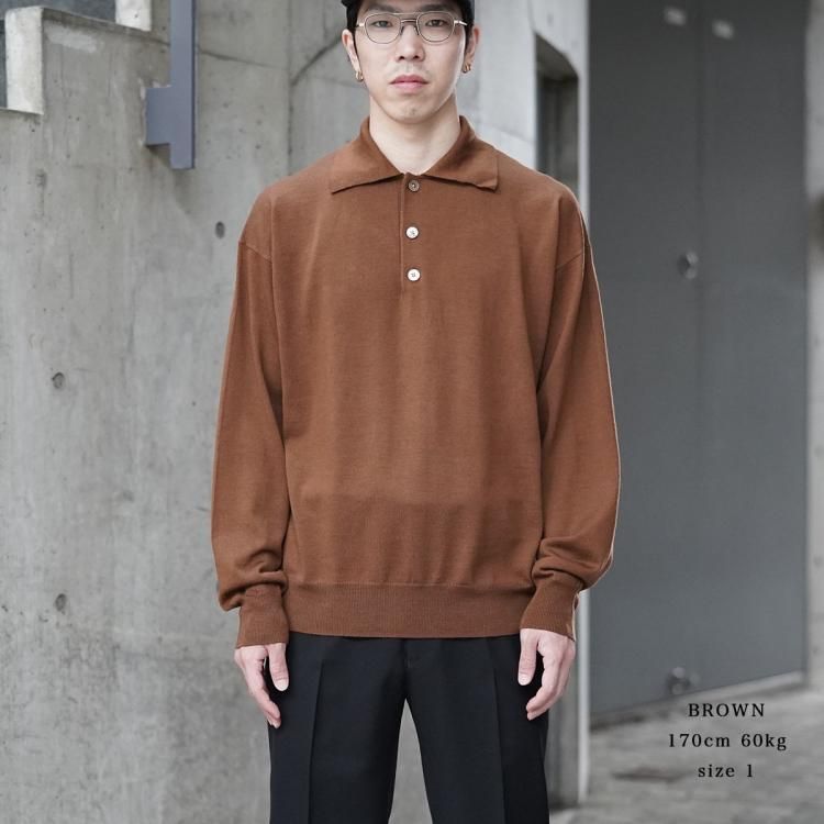 ネイキッドゲージ nakedgauge 24aw ニットポロシャツ 80 POLO ネイキッドゲージ nakedgauge 24aw ニットポロシャツ 80 POLO
