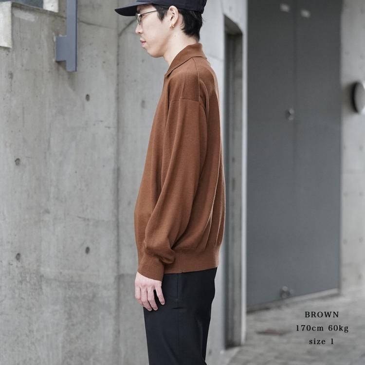 ネイキッドゲージ nakedgauge 24aw ニットポロシャツ 80 POLO ネイキッドゲージ nakedgauge 24aw ニットポロシャツ 80 POLO