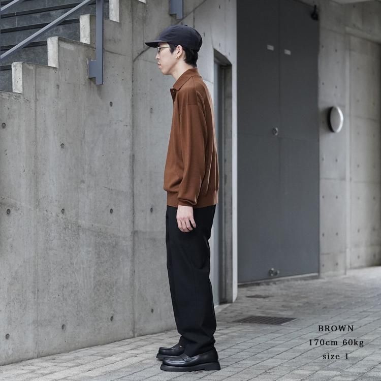ネイキッドゲージ nakedgauge 24aw ニットポロシャツ 80 POLO ネイキッドゲージ nakedgauge 24aw ニットポロシャツ 80 POLO